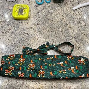 Miami Hurricane cummerbund and tie set. It was used once but in good condition.